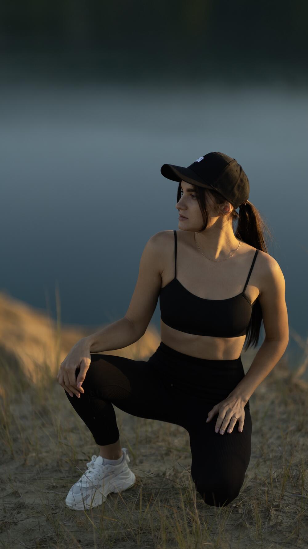 Лосини в рубчик , високі made in Italy XS/S, Чорний