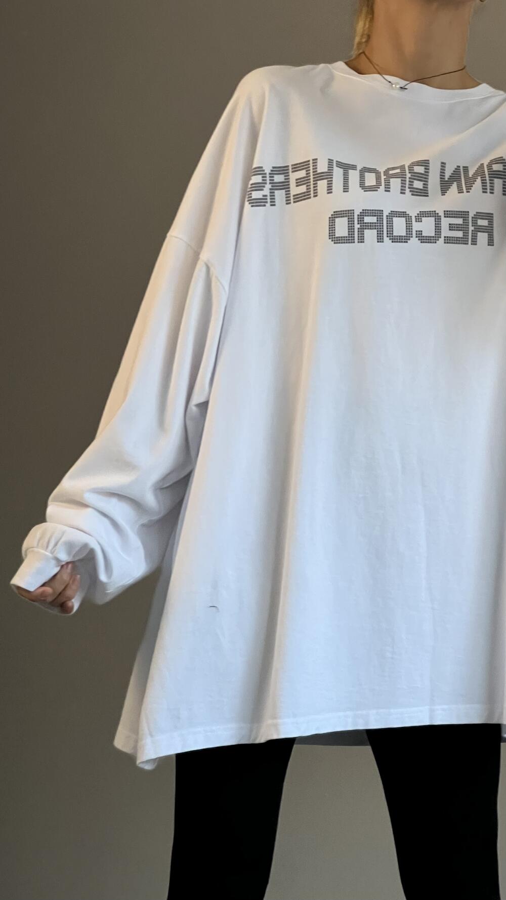 Світшот з принтом McCan 3230 Oversize, Білий