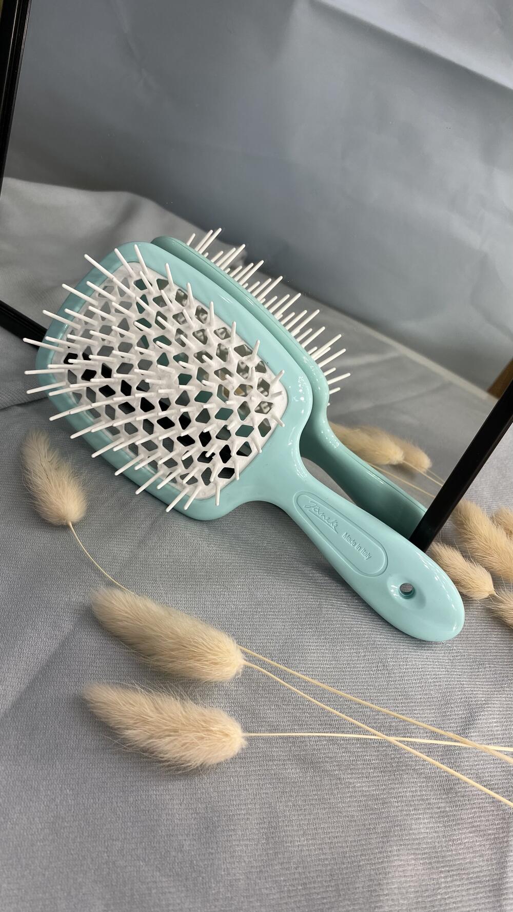 Гребінець для сушки феном велик. Janeke Великий, Тіфані, З ергономічною ручкою