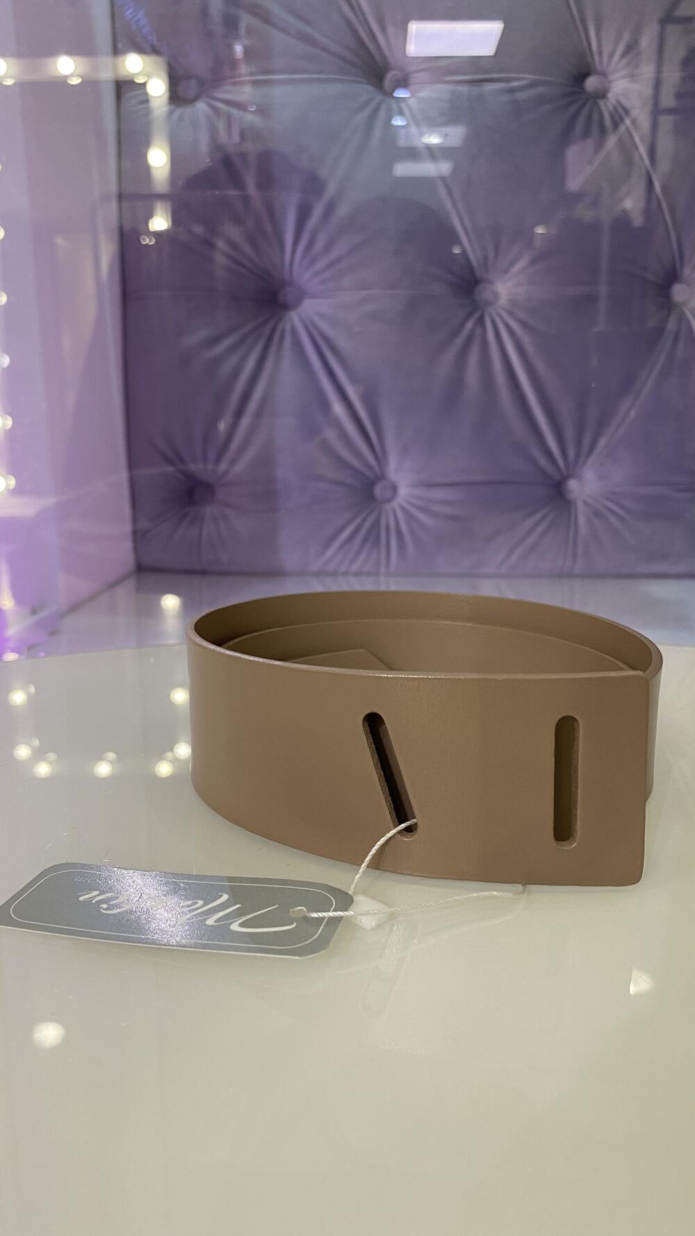 Ремінь шкіряний без бляхи 5 см 