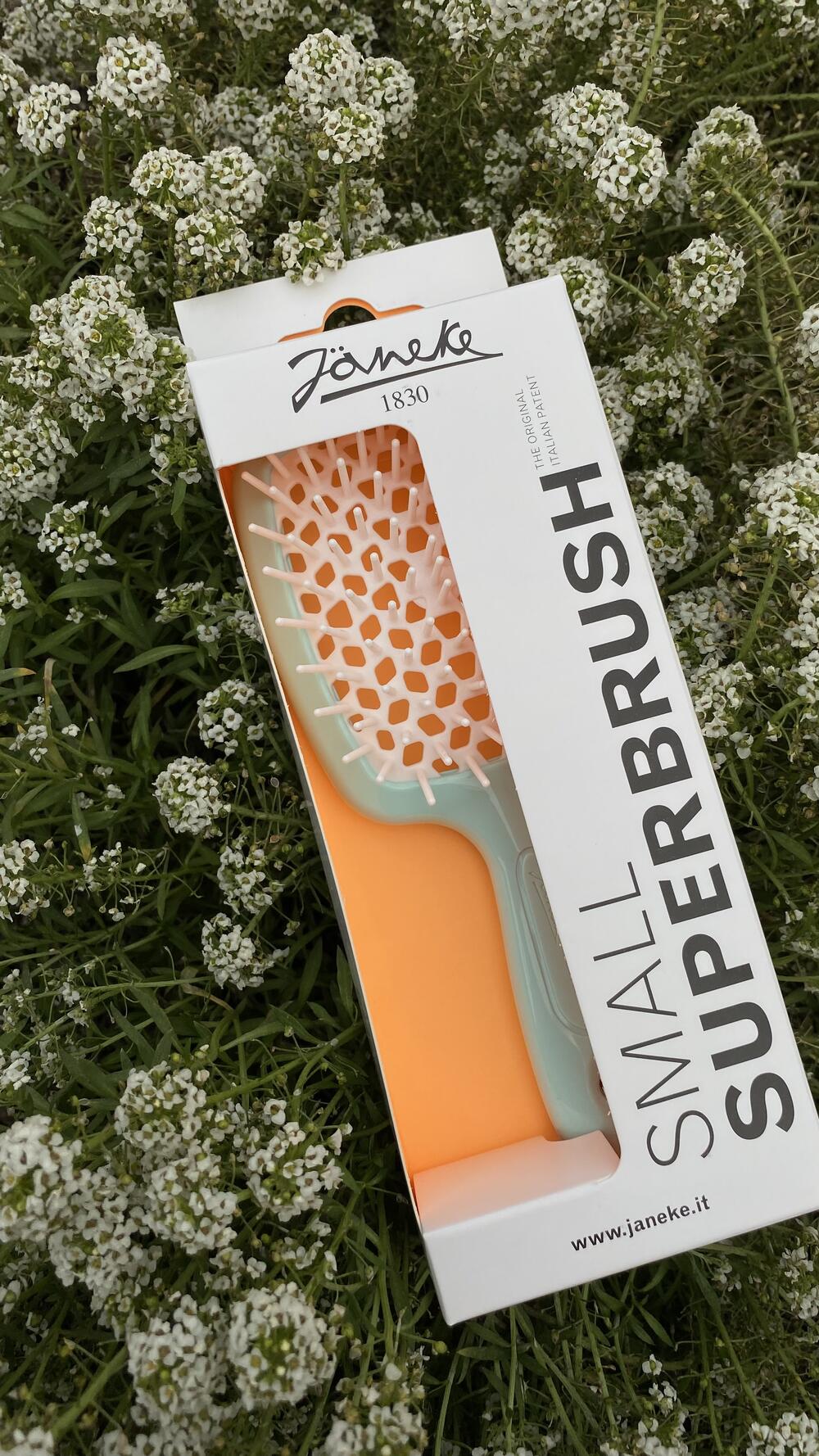 Гребінець для сушки феном серед. Janeke Середній, Тіфані, З ергономічною ручкою