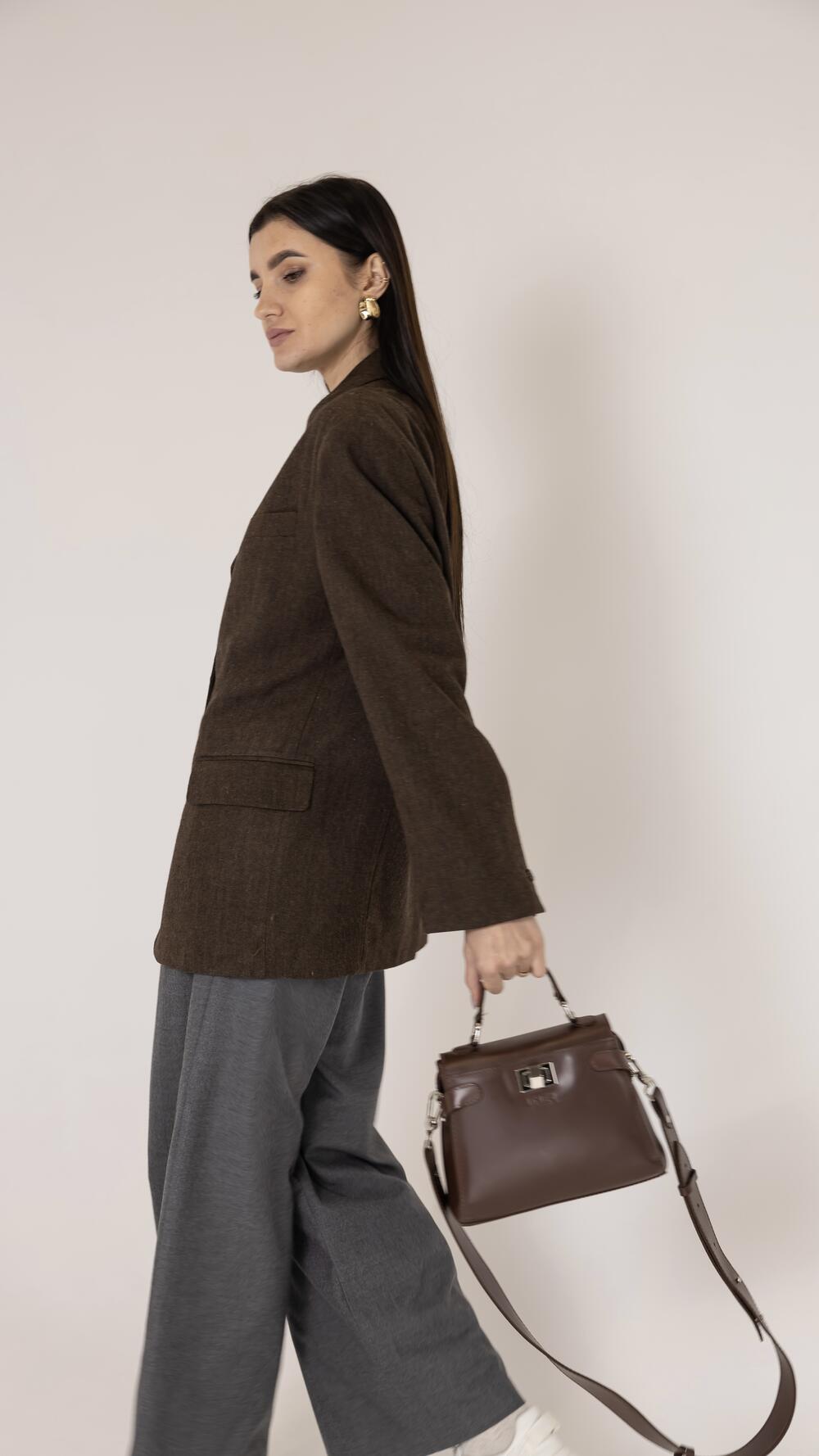 Піджак шерстяний з трьома  ґудзиками Goorench 