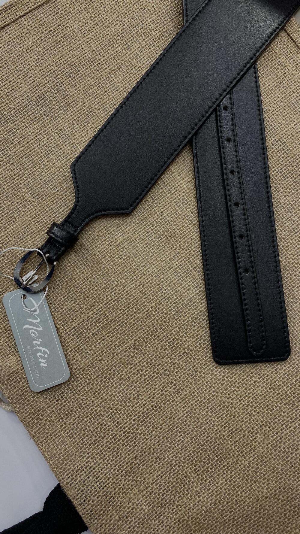 Ремінь шкіряний подвоєний 5,5 см 