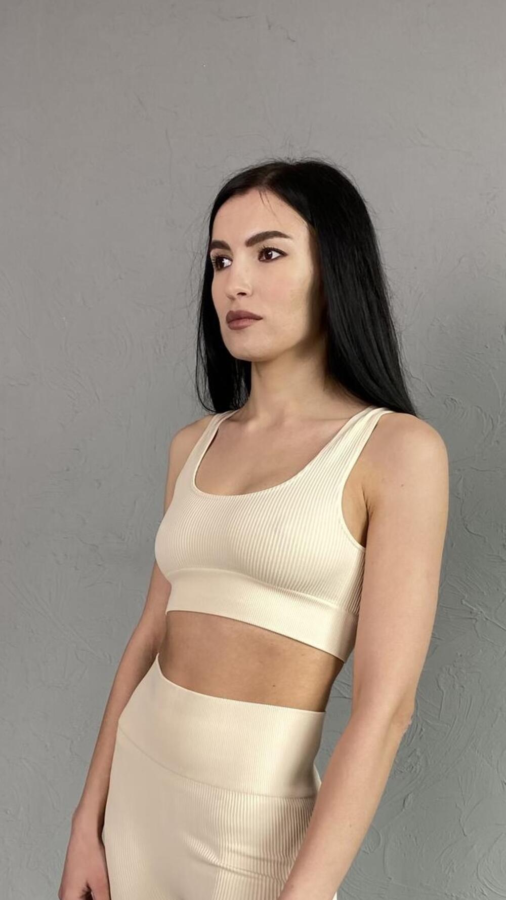 Топ у рубчик короткий made in Italy 