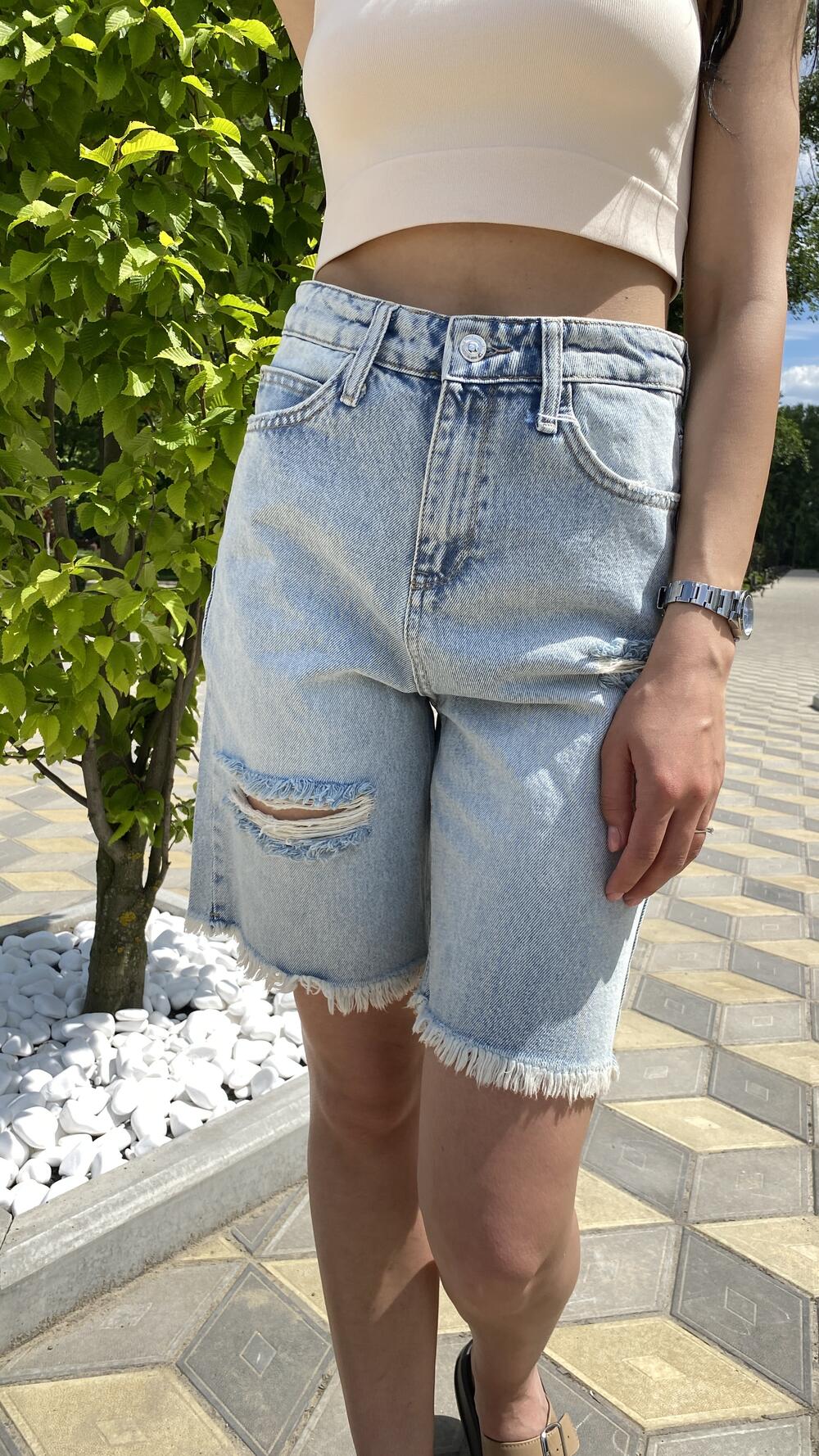 Джинсові шорти 1303-2 Ella 34, Блакитний світлий