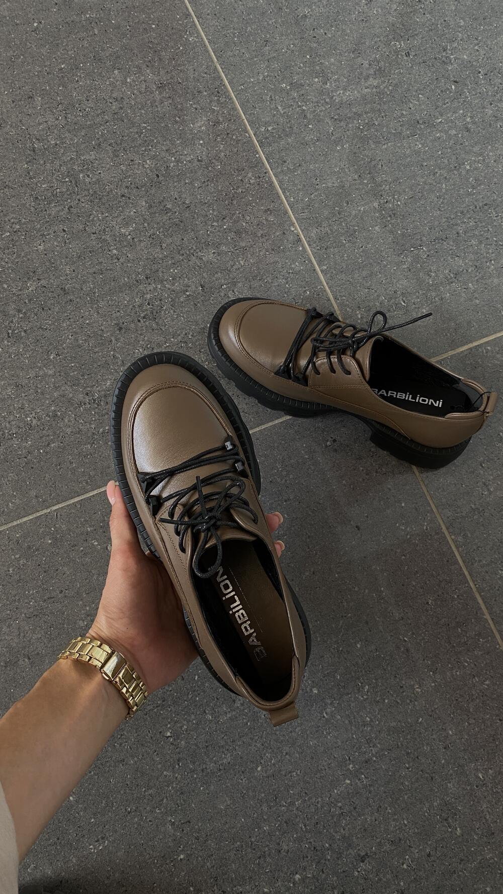 Туфлі шкіряні, закриті 23-038 Єва Barbilioni 41, Візон