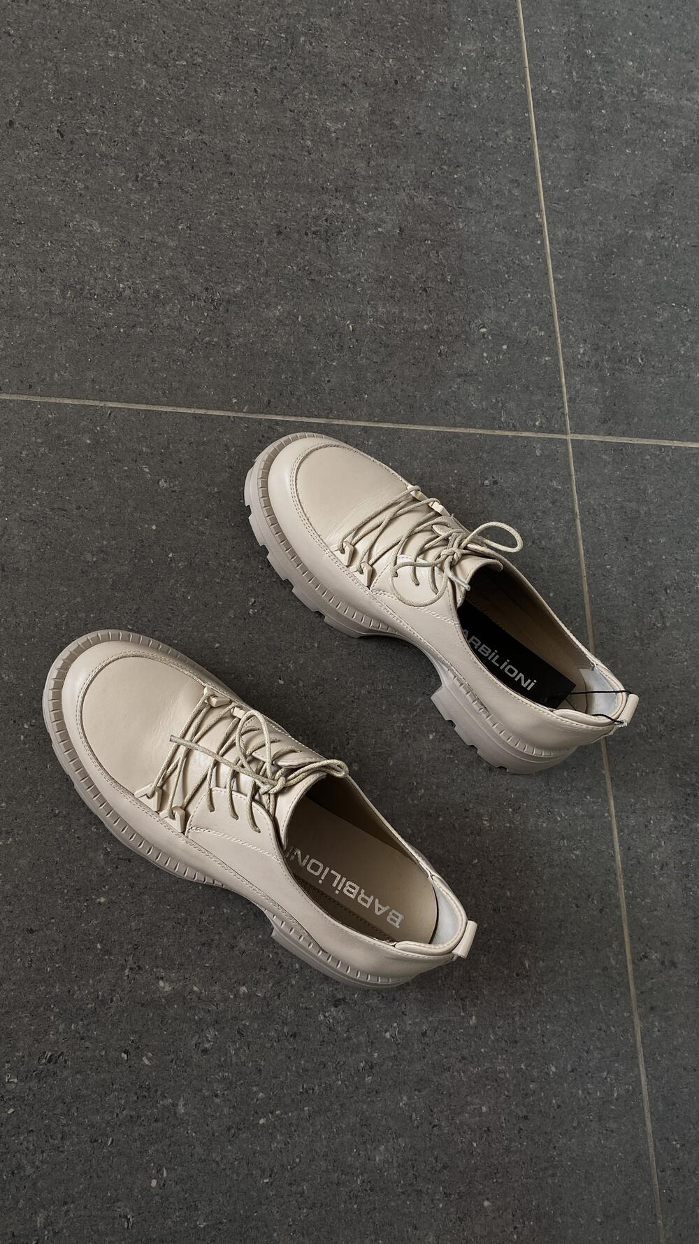 Туфлі шкіряні, закриті 23-038 Єва Barbilioni 40, Бежевий