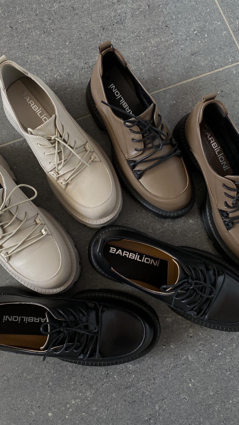 Туфлі шкіряні, закриті 23-038 Єва Barbilioni 41, Візон