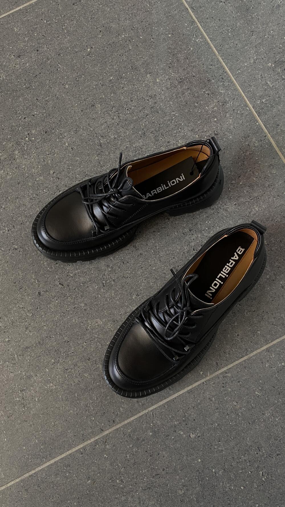 Туфлі шкіряні, закриті 23-038 Єва Barbilioni 38, Чорний