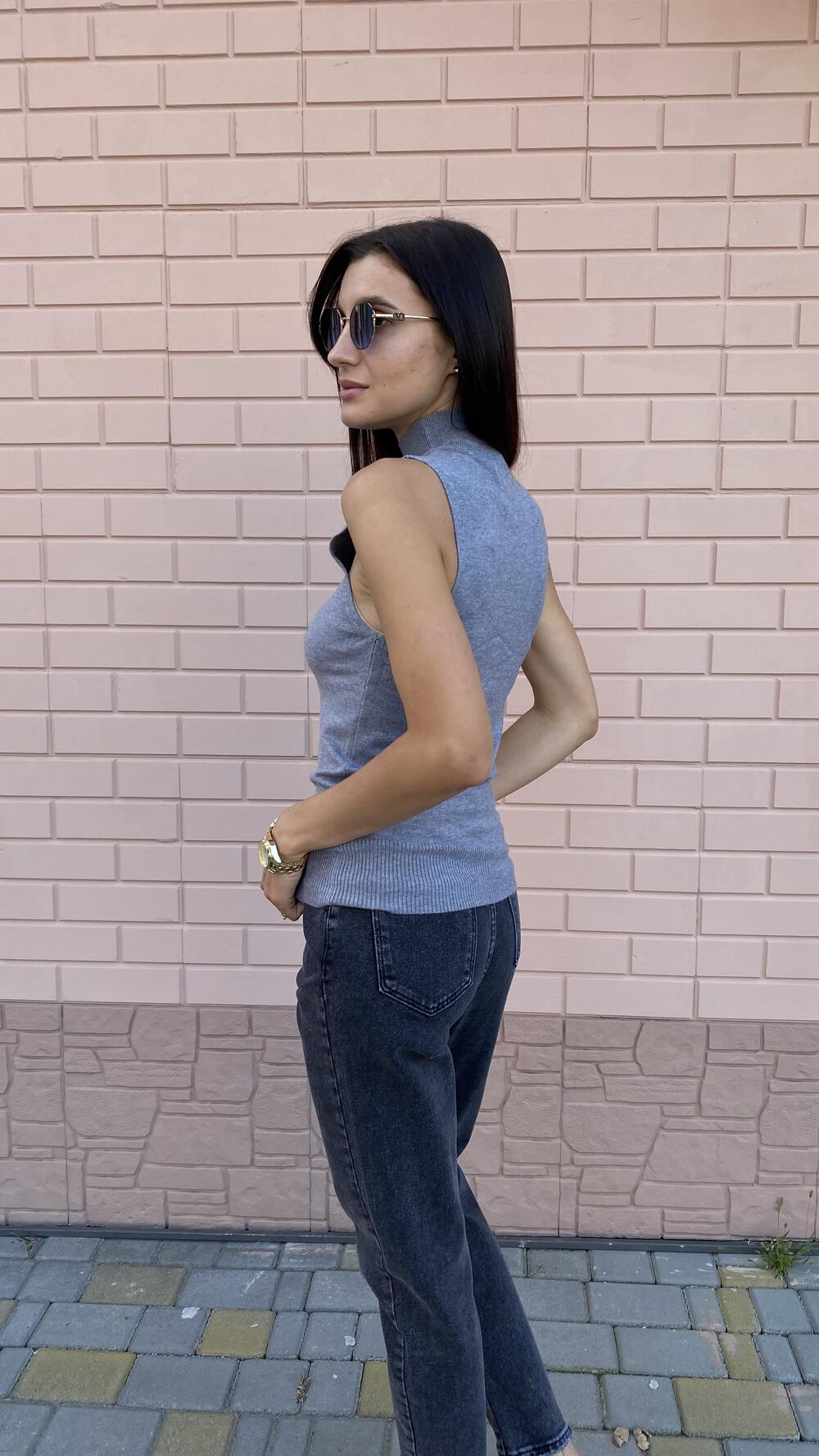 Американка з стієчкою, гладенька 1879 Lara made in Italy L/XL, Сірий