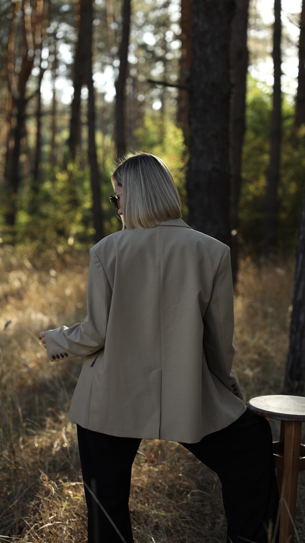 Піджак з третьою кишенею Miss LAN Oversize, Какао