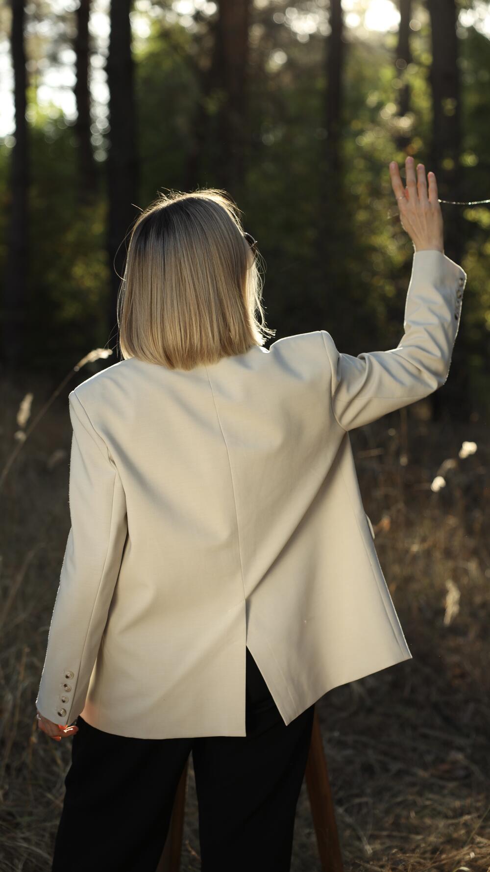 Піджак з третьою кишенею Miss LAN Oversize, Оливковий