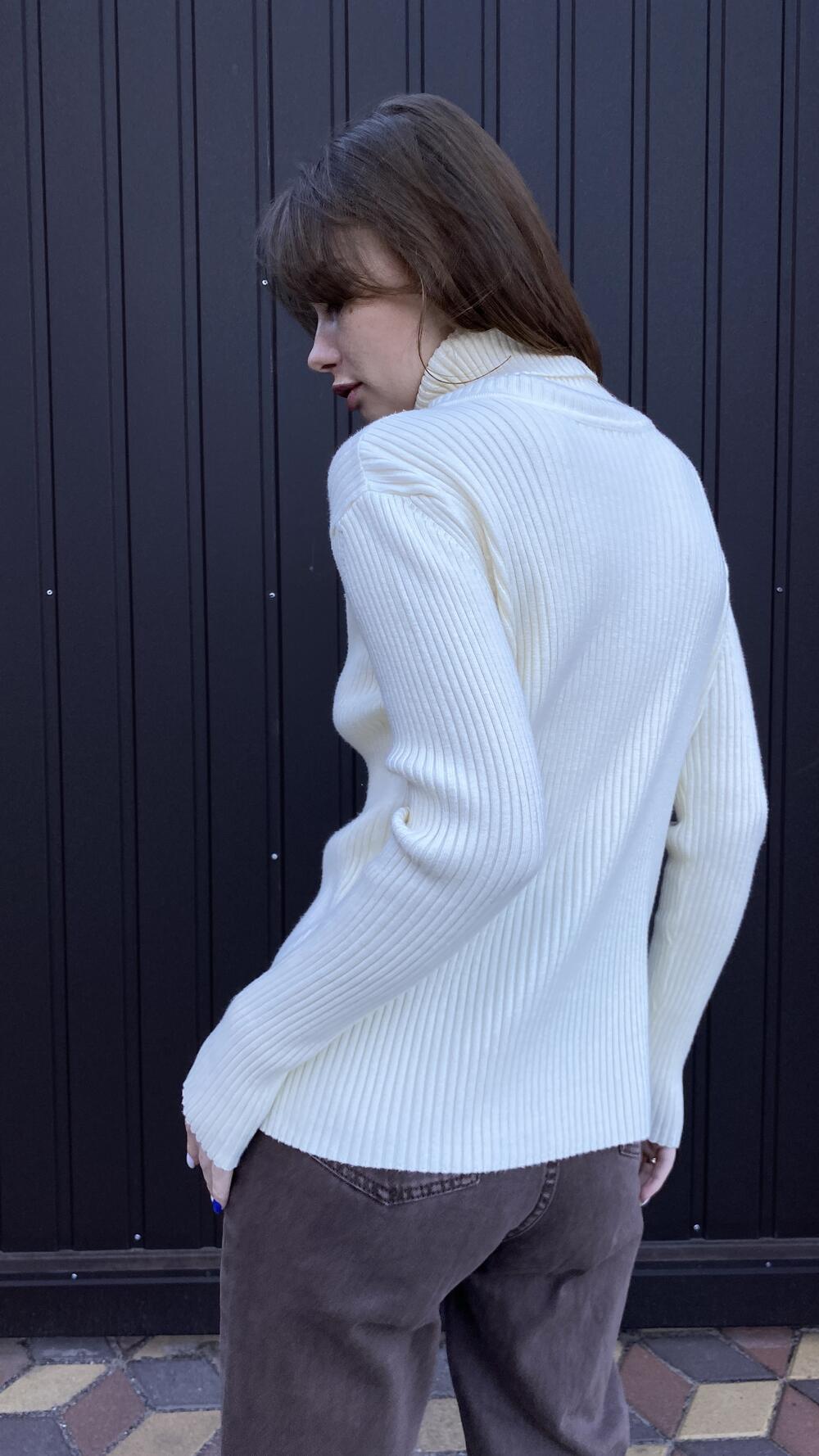 Гольф Remix 0908 Oversize, Кремовий