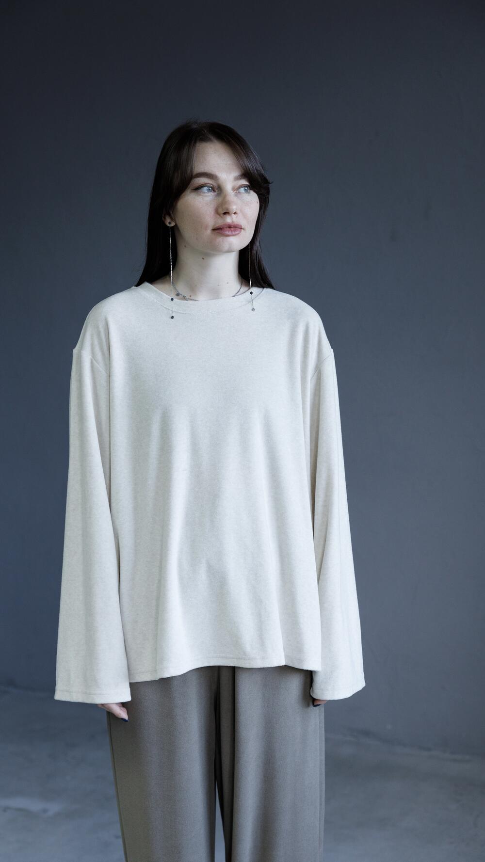 Лонг теплий, без принту, дуже приємний S, Бежевий