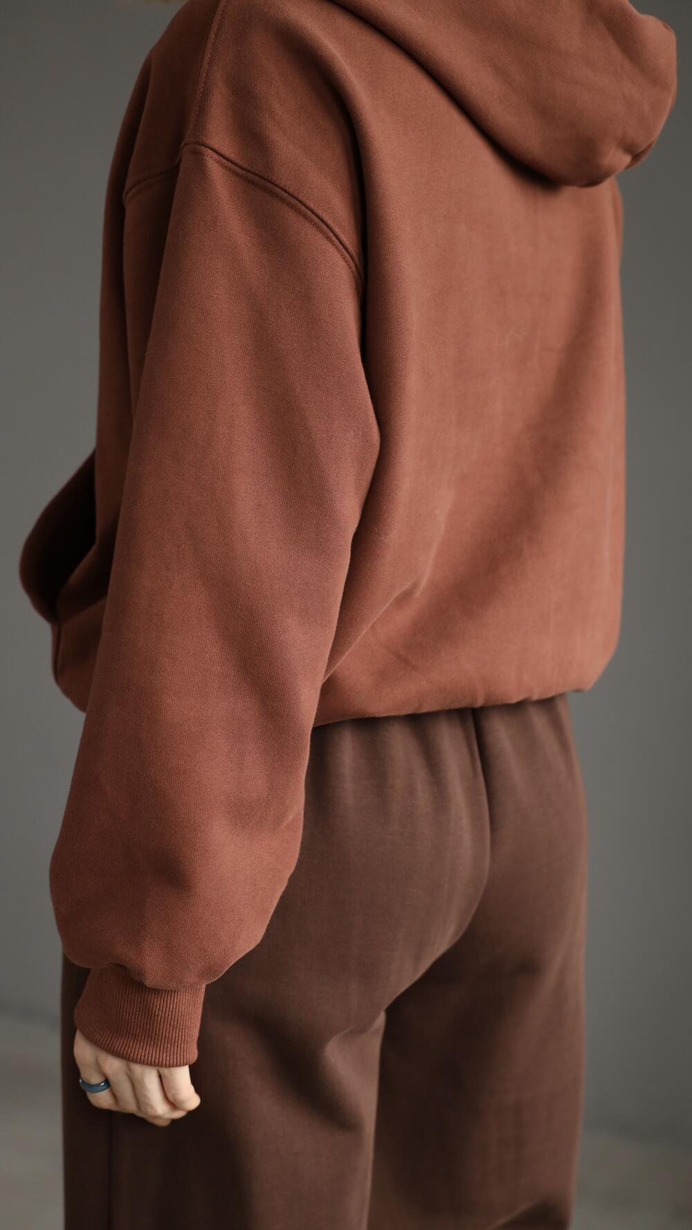 Худі утеплене Smum S/M, Терракот