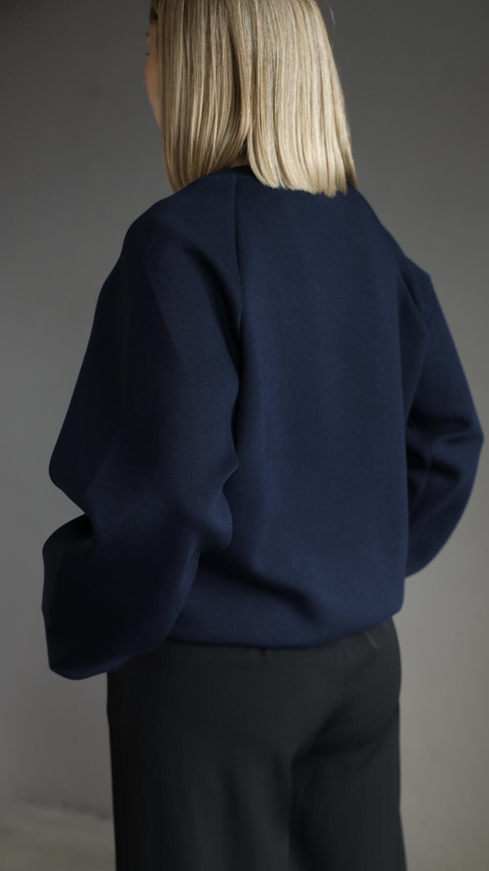 Світшот з принтом Yanglotus S/M, Синій