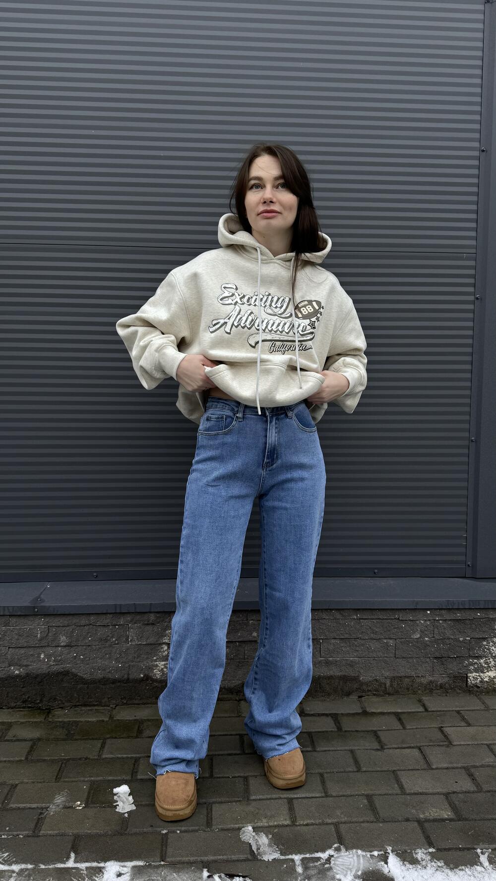 Джинси широкі 2MT270 Sexy Sense made in Italy L, Синій