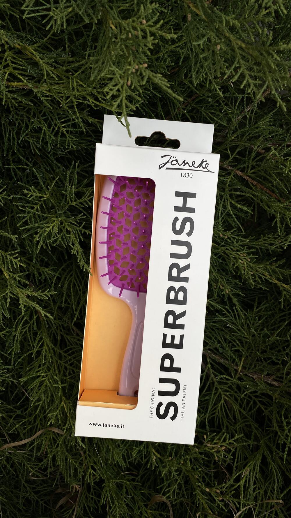 Гребінець для сушки феном велик. Janeke Великий, Lilac Sorbet, З ергономічною ручкою