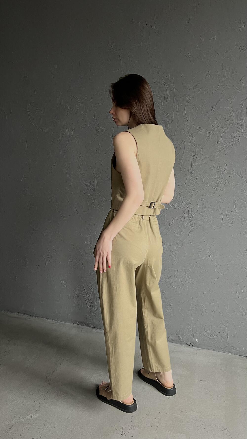 Брюки з защипами Morfin M, Хакі