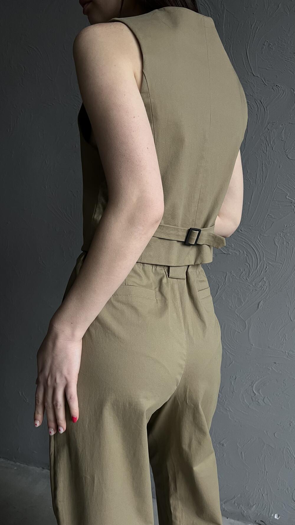 Брюки з защипами Morfin M, Хакі