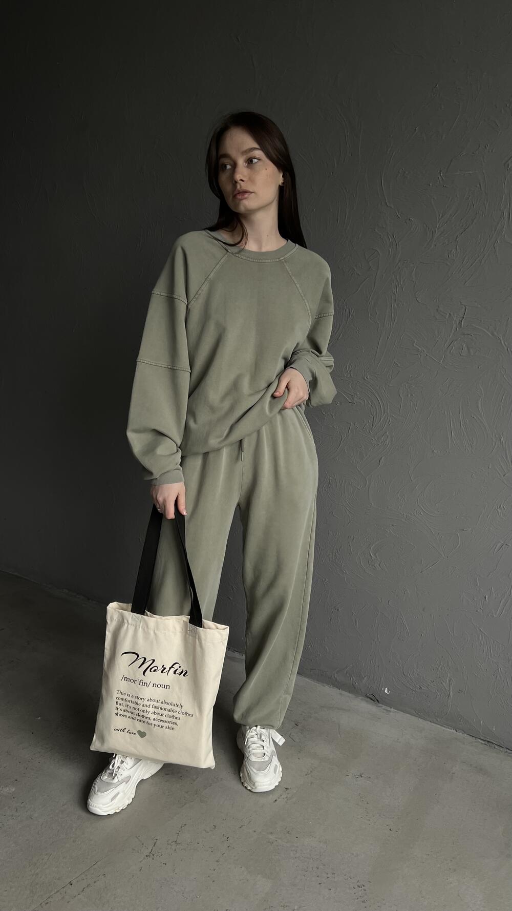 Костюм з джогерами та світшотом Deppot M, Оливковий