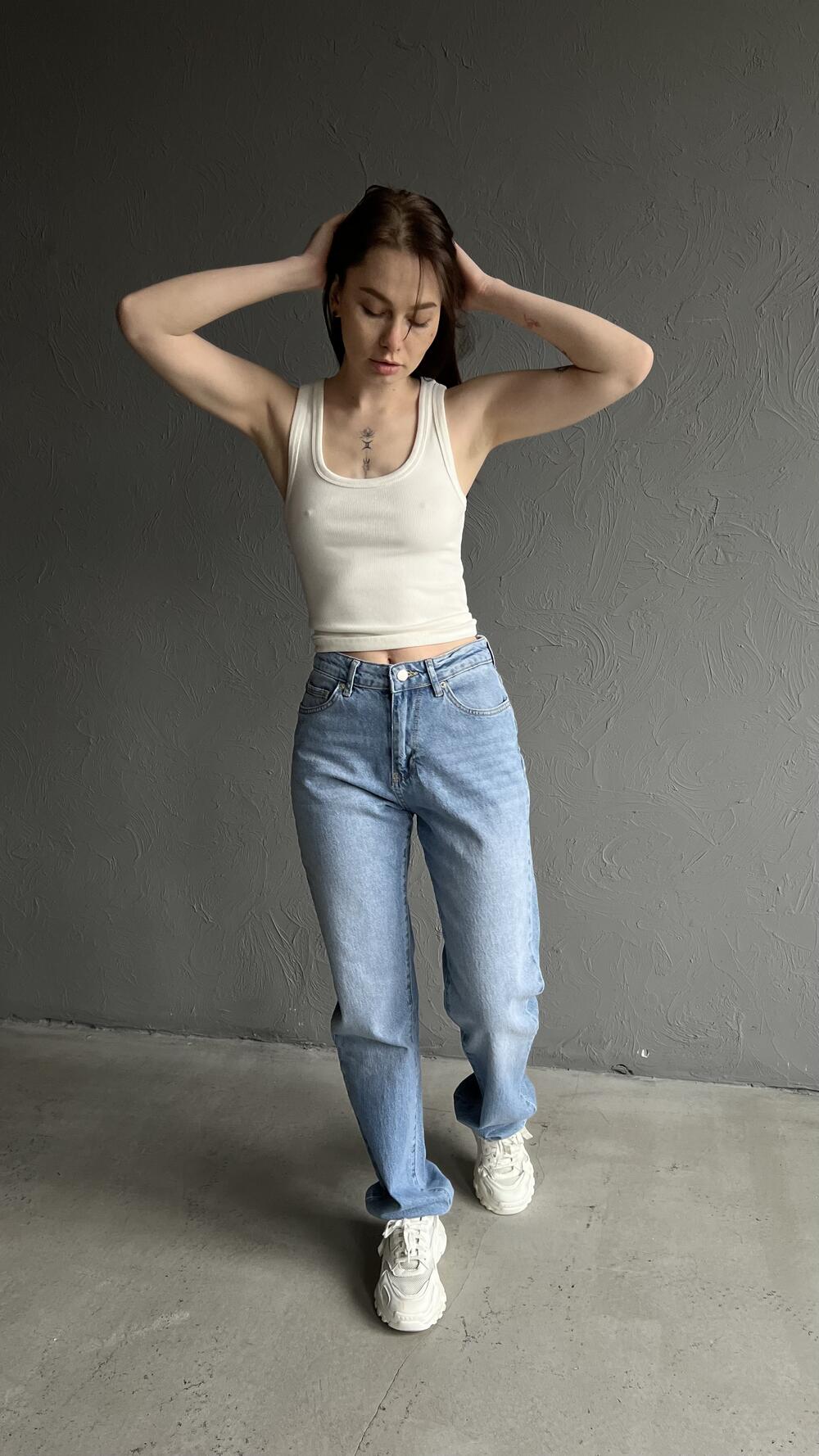 Джинси прямого фасону 3996 Bella 36, Блакитний