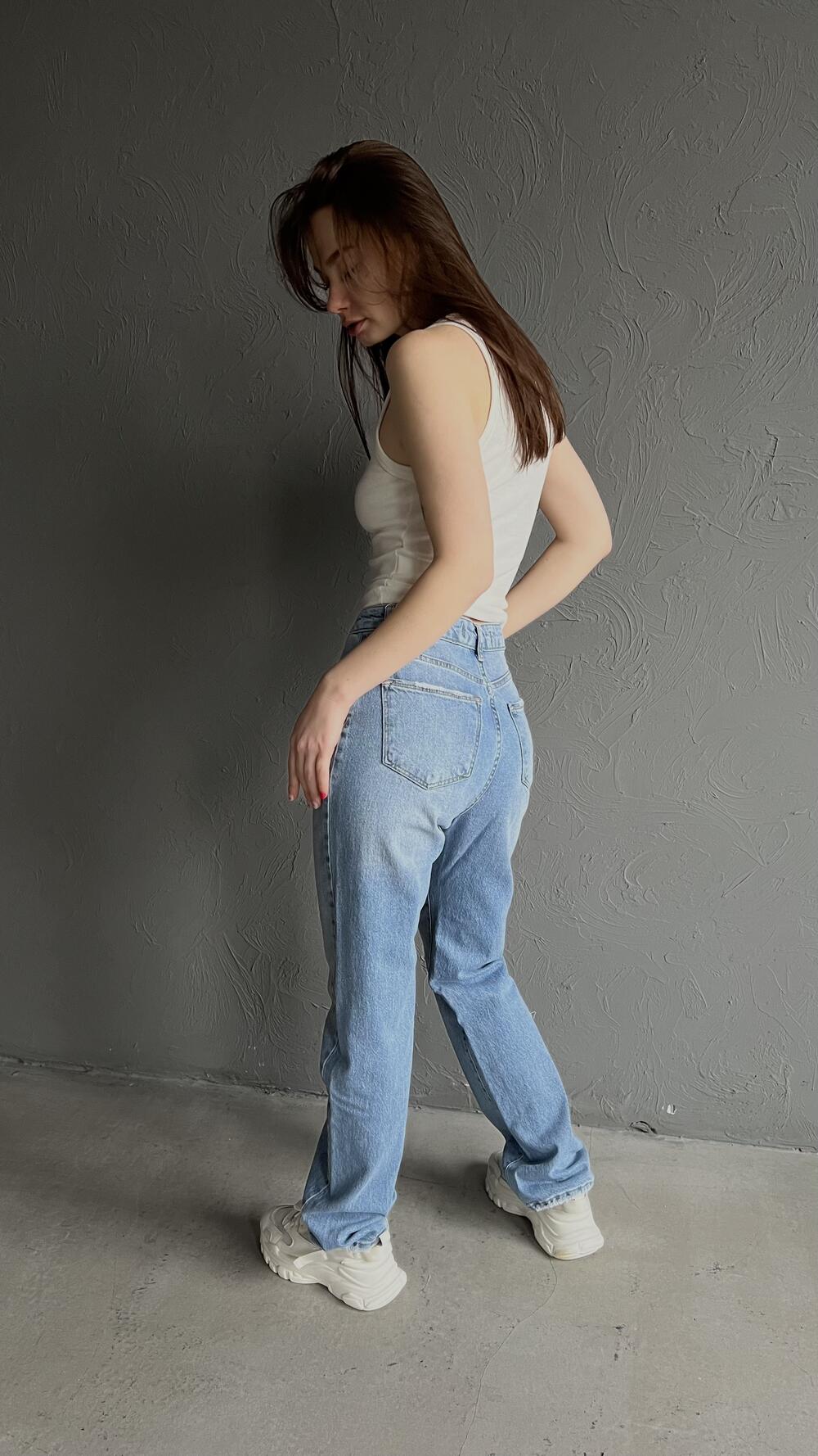 Джинси прямого фасону 3996 Bella 36, Блакитний