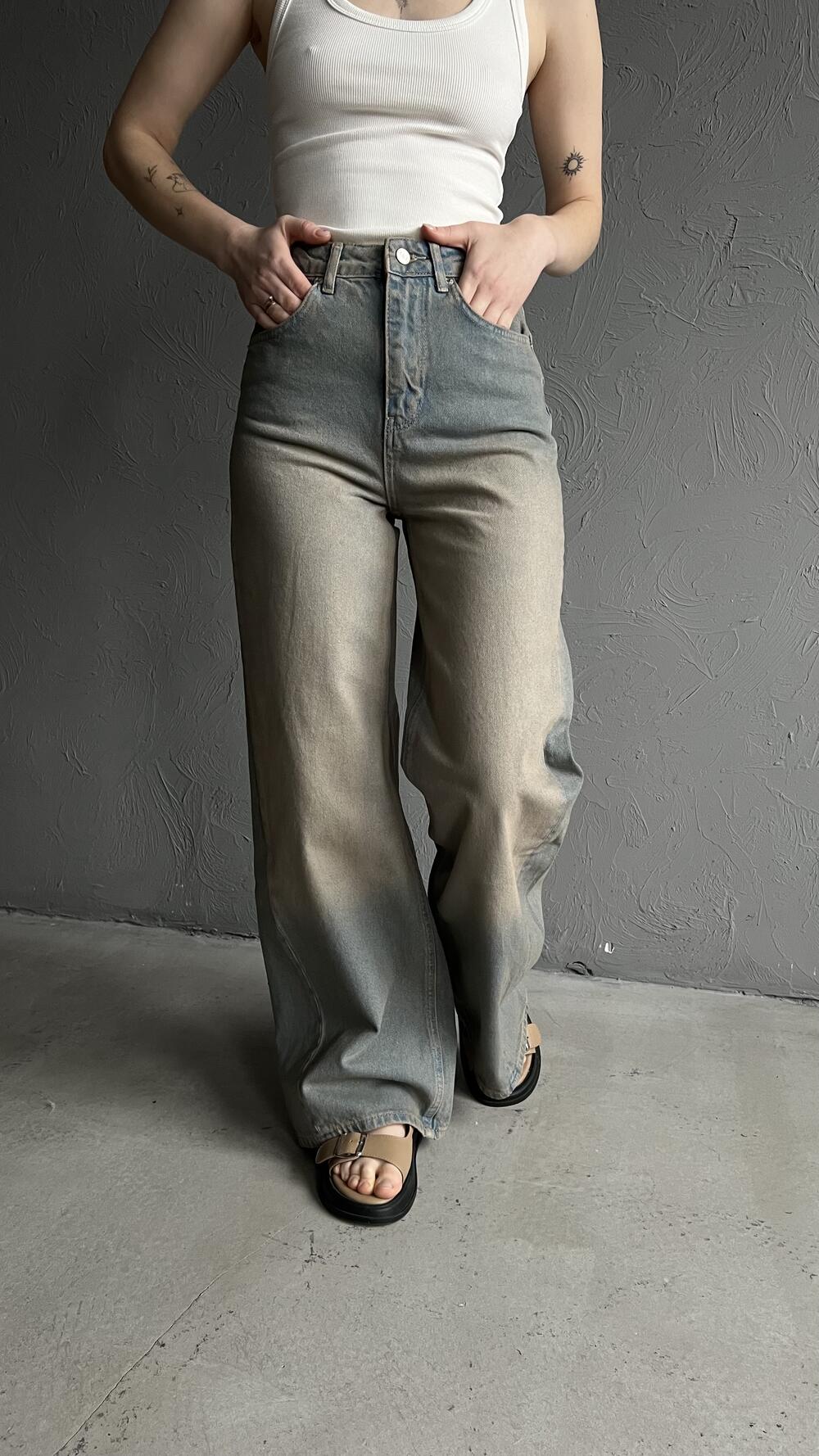 Джинси широкі, вінтажні 1047 Bella 40, Рудий