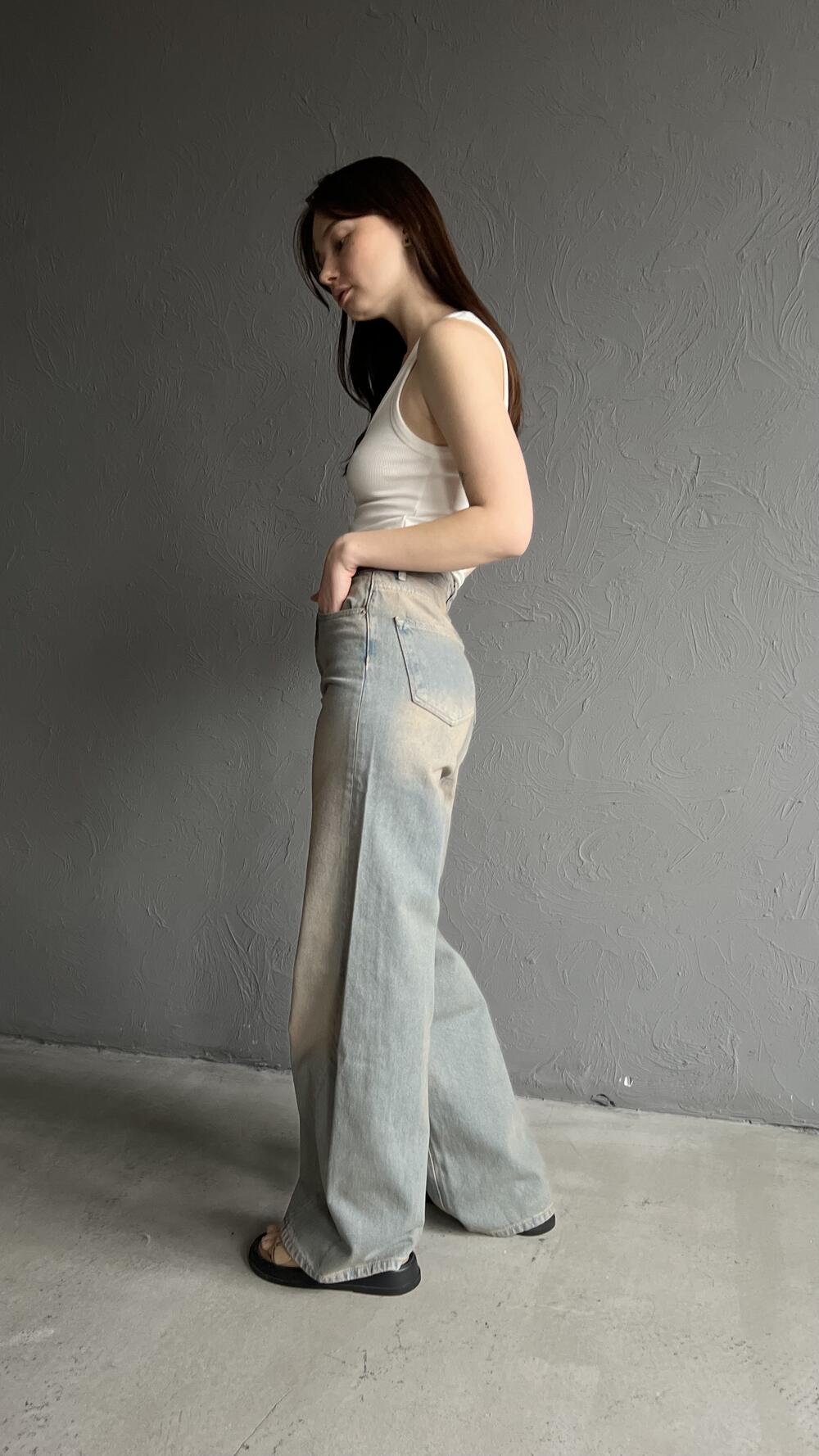 Джинси широкі, вінтажні 1047 Bella 42, Рудий