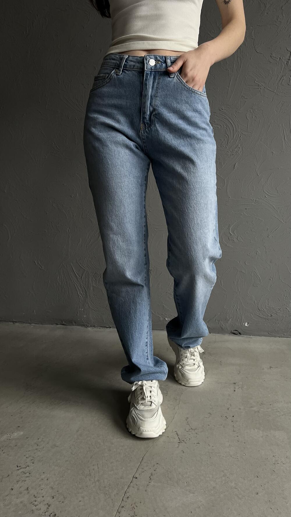 Джинси прямого фасону 3996 Bella 42, Блакитний