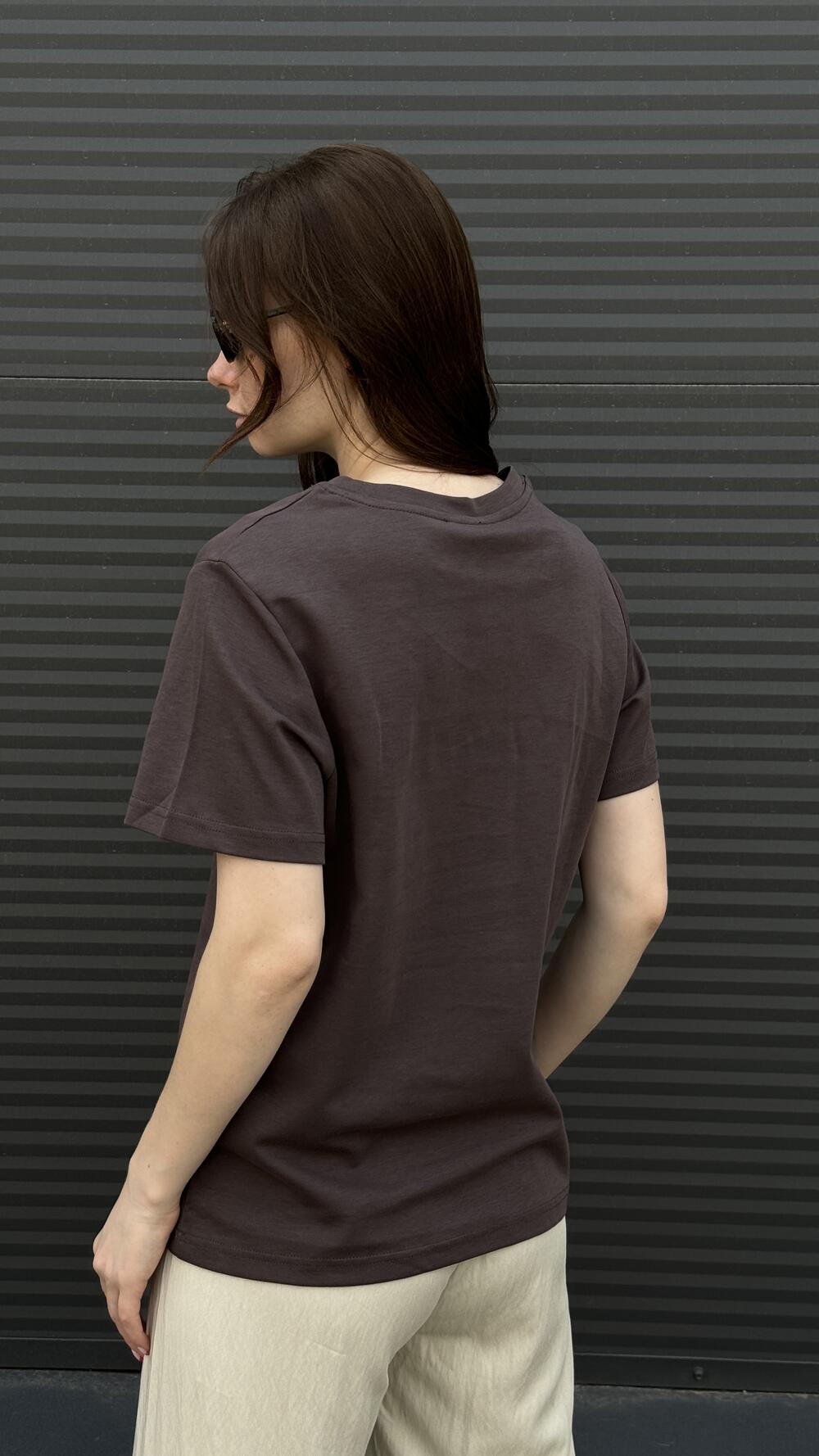 Футболка з принтом Planet S/M, Графітовий