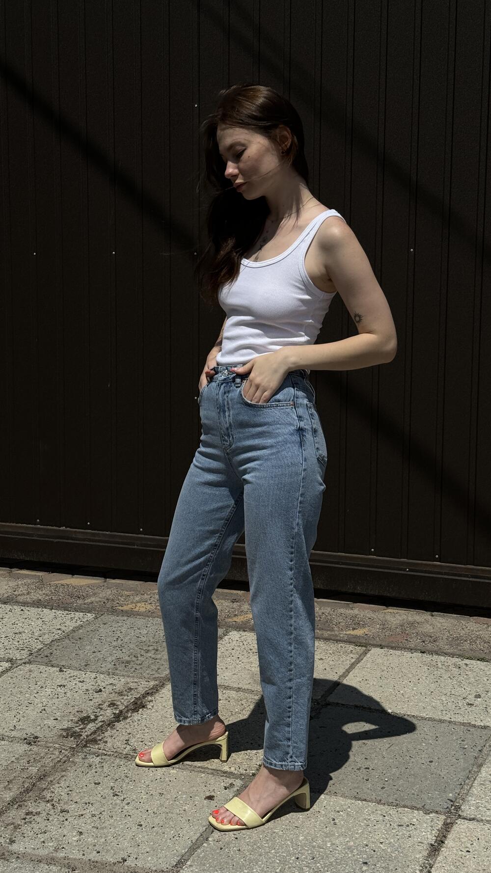 Джинси Мом Мірико 2712 Stimma 40, Блакитний