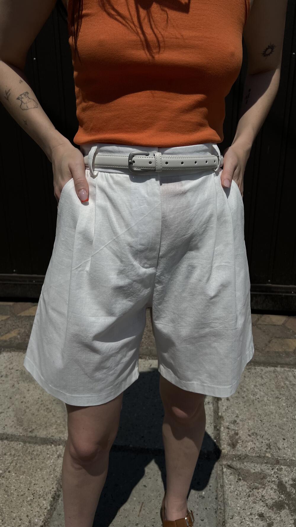 Ремінь шкіряний 1.8 см Білий