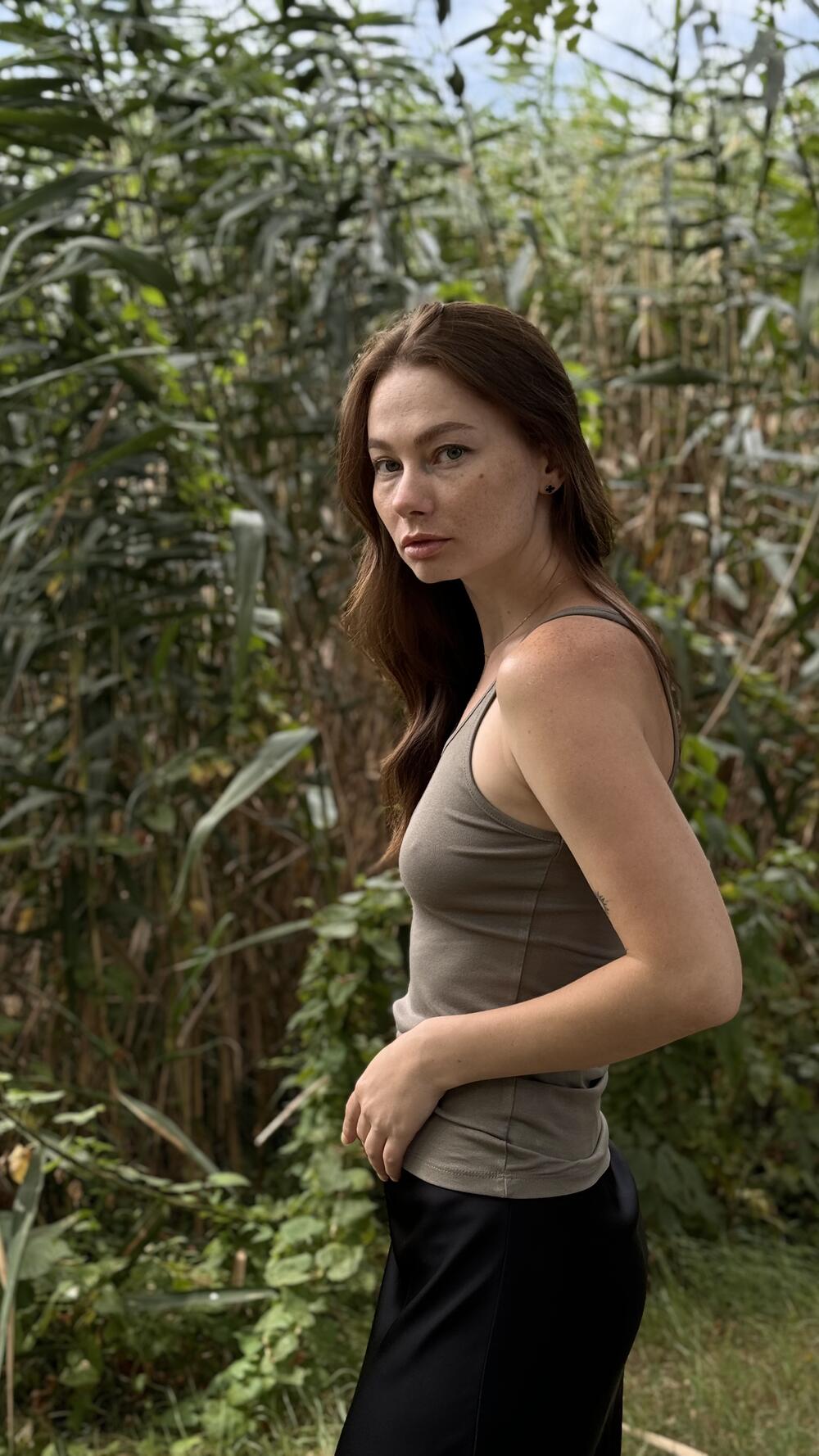 Майки Huo гладенька S/M, Оливковий