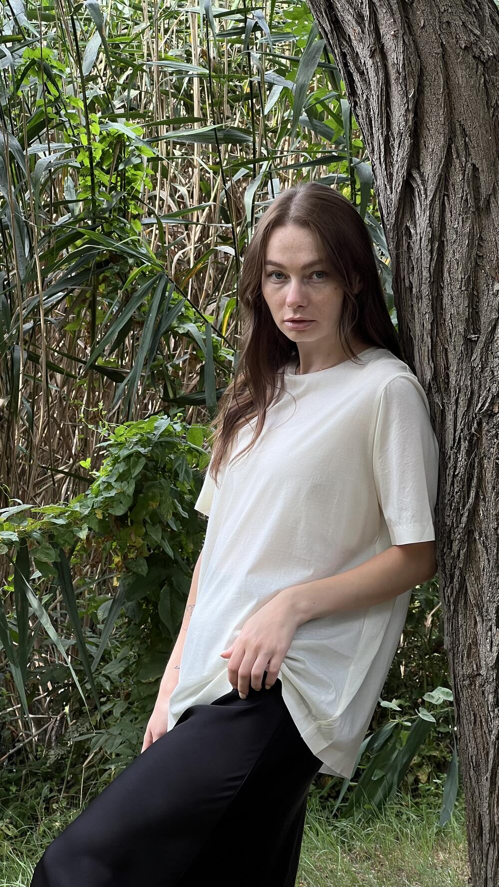 Футболка без принту тоненька, мерсиризована Oversize, Жовтий