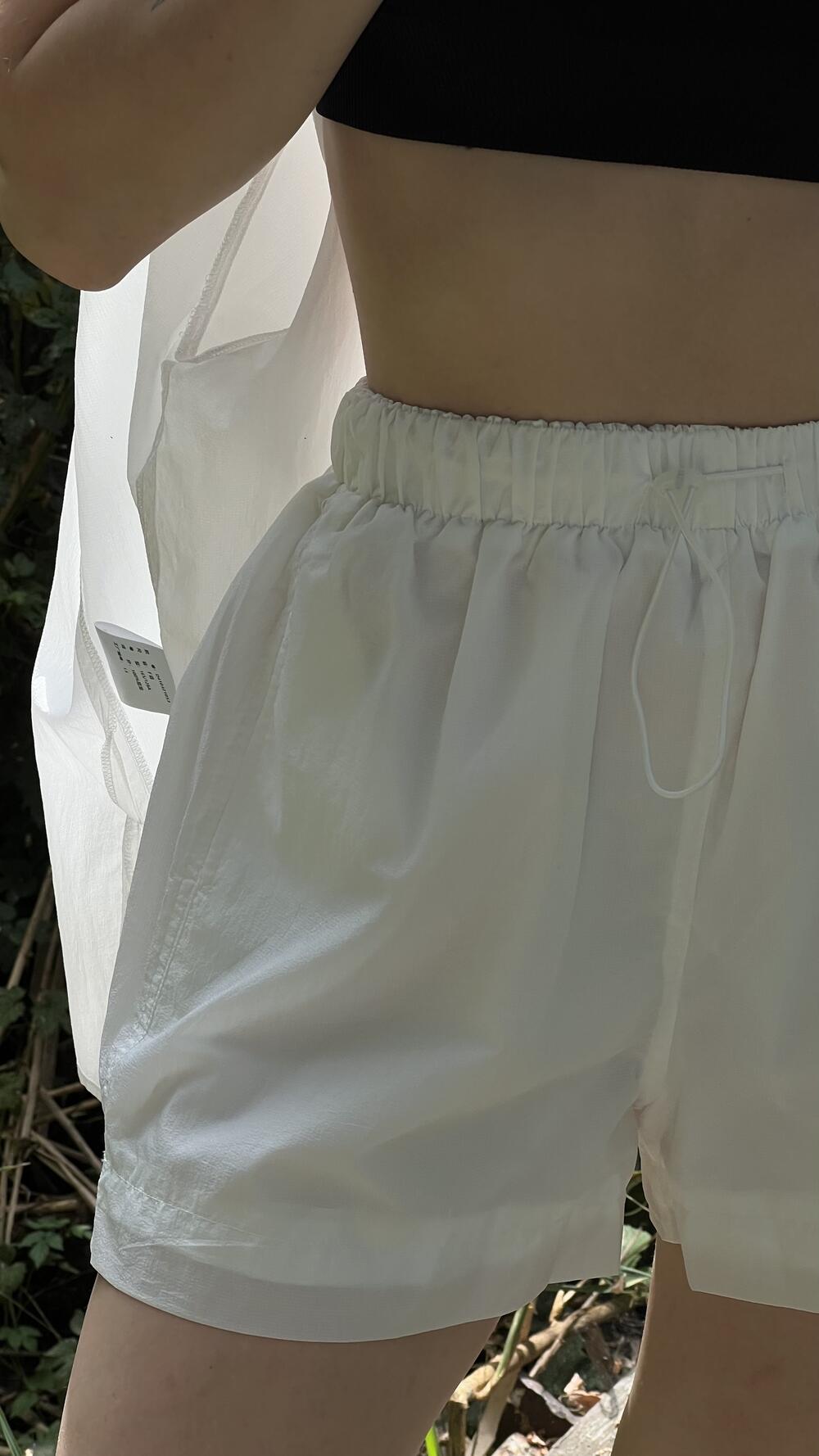 Шорти короткі на резинці S, Білий
