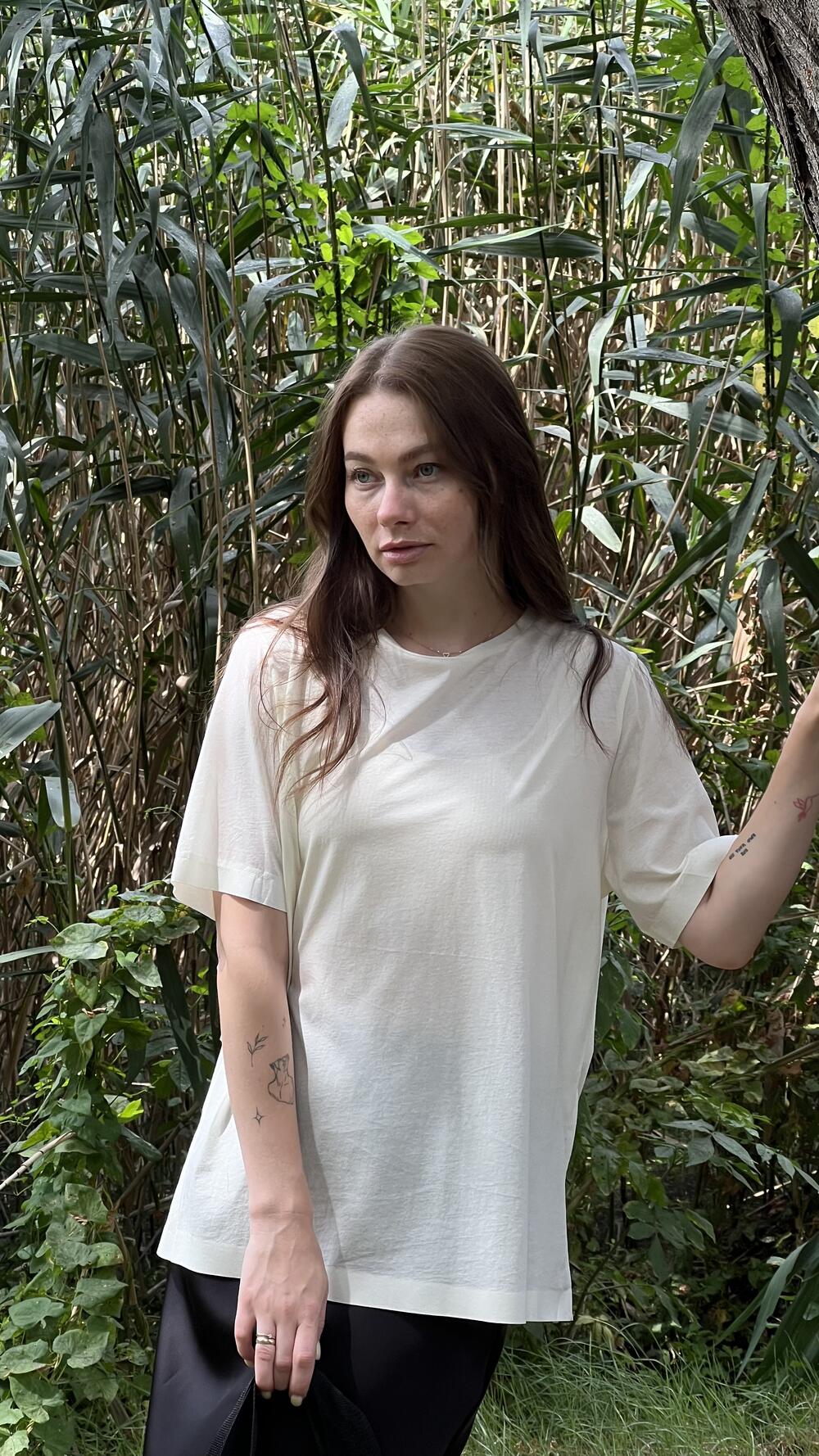 Футболка без принту тоненька, мерсиризована Oversize, Жовтий