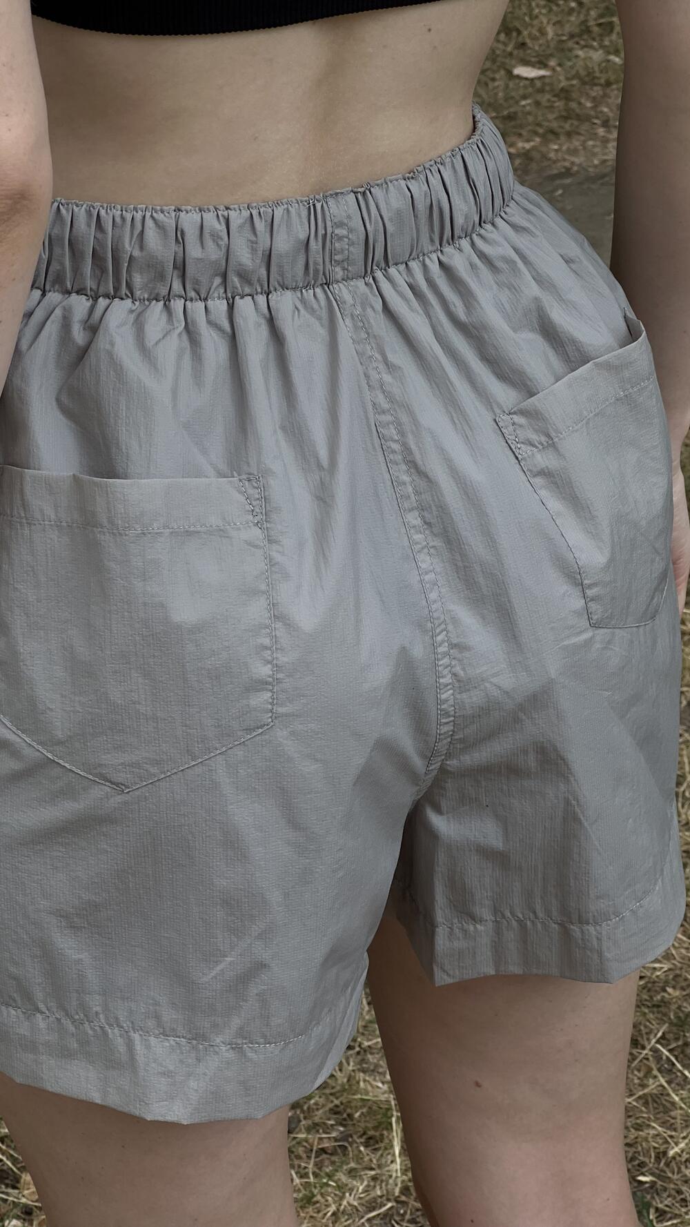 Шорти короткі на резинці S, Оливковий