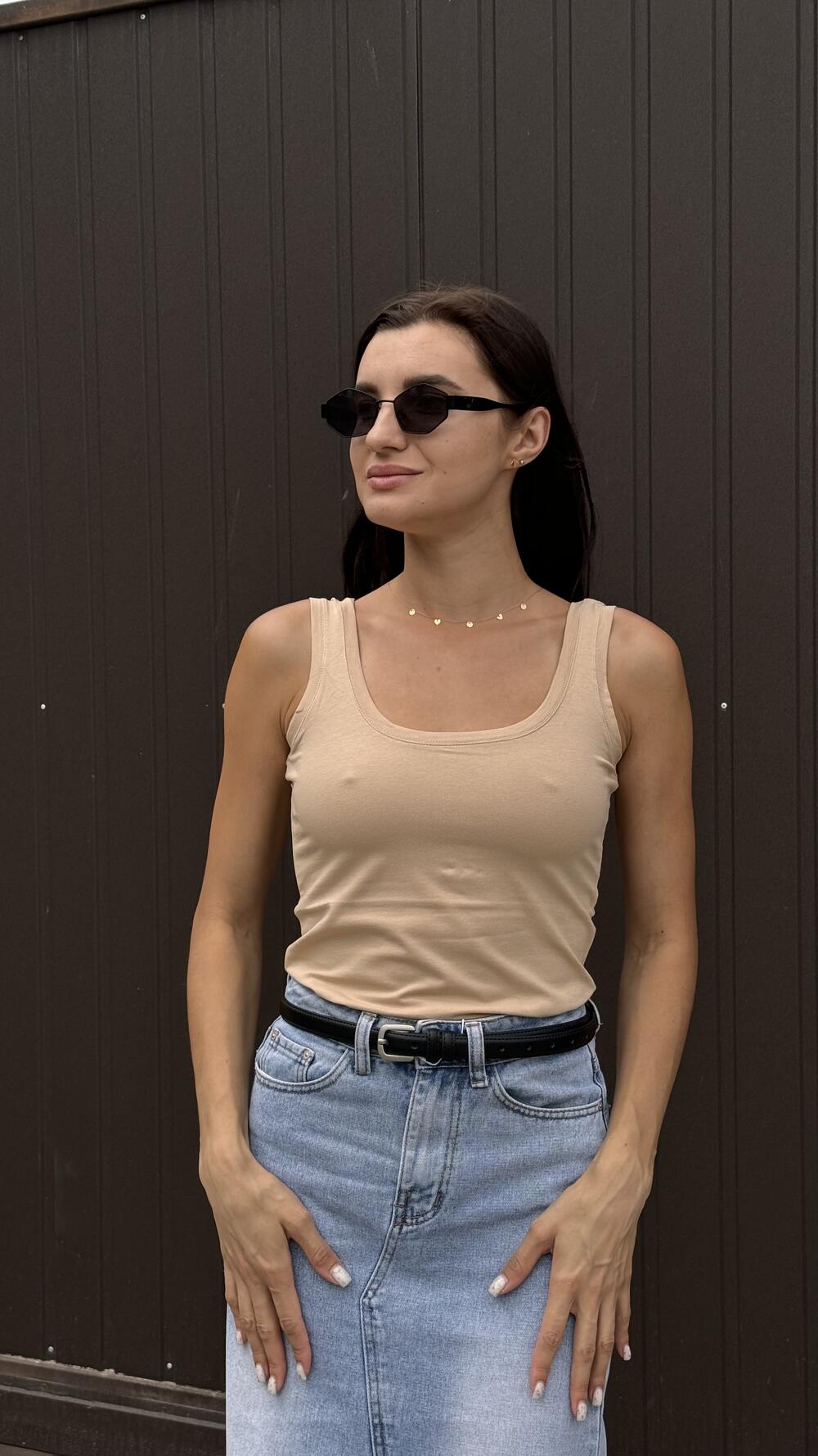 Майка 23772 Ivvi L, Бежевий