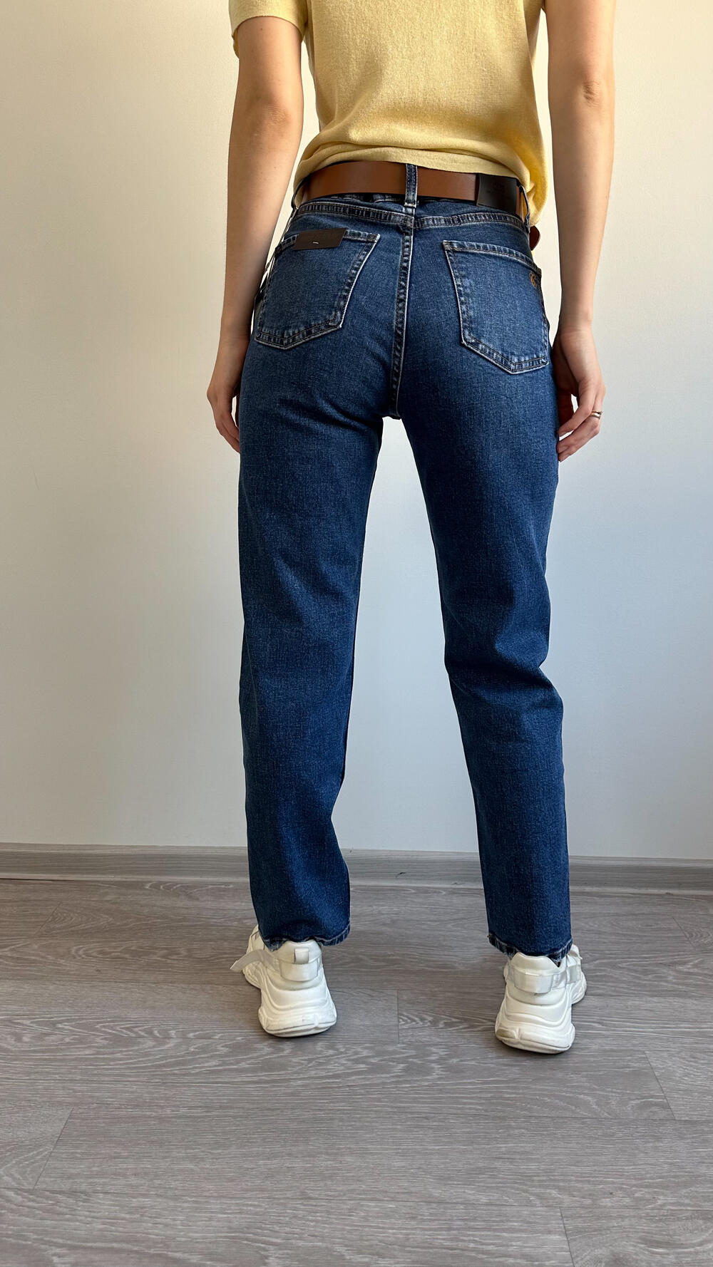 Джинси 1506 Regular Mom Cracpot 25, Темно-синій