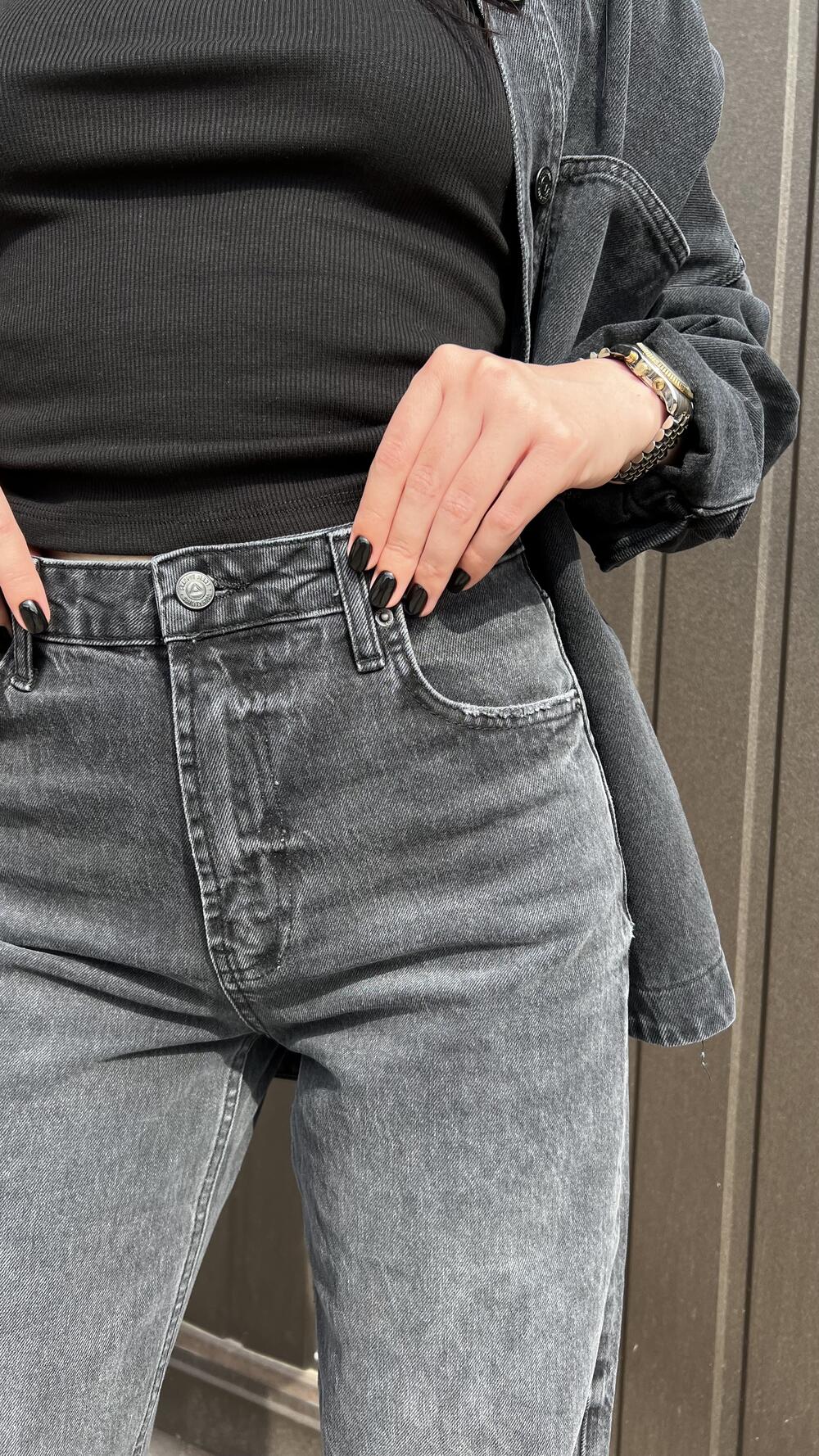 Джинси Wide Leg 1957 Cracpot 28, Чорний