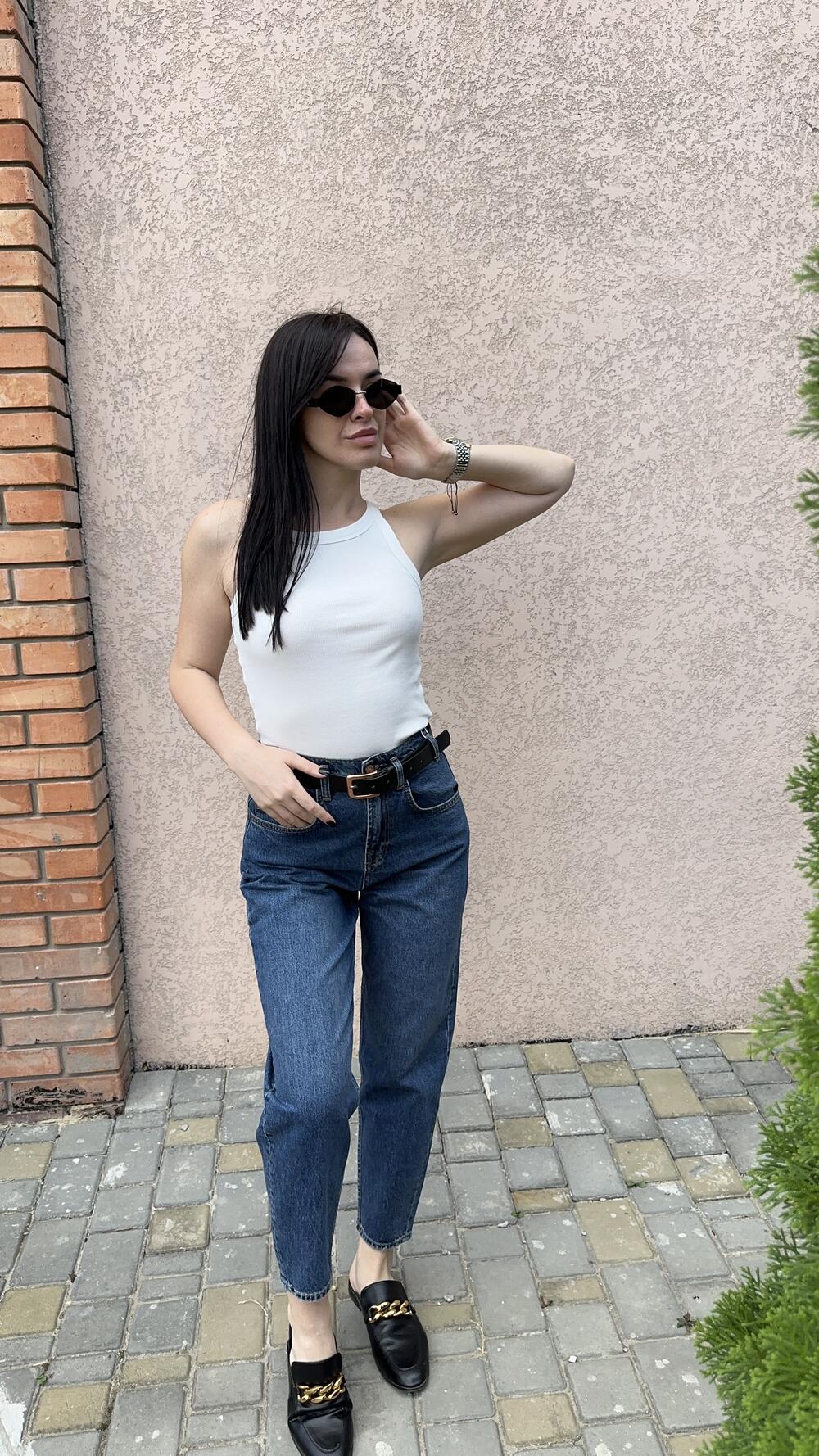 Джинси new мом Cracpot mod.1131 25, Синій