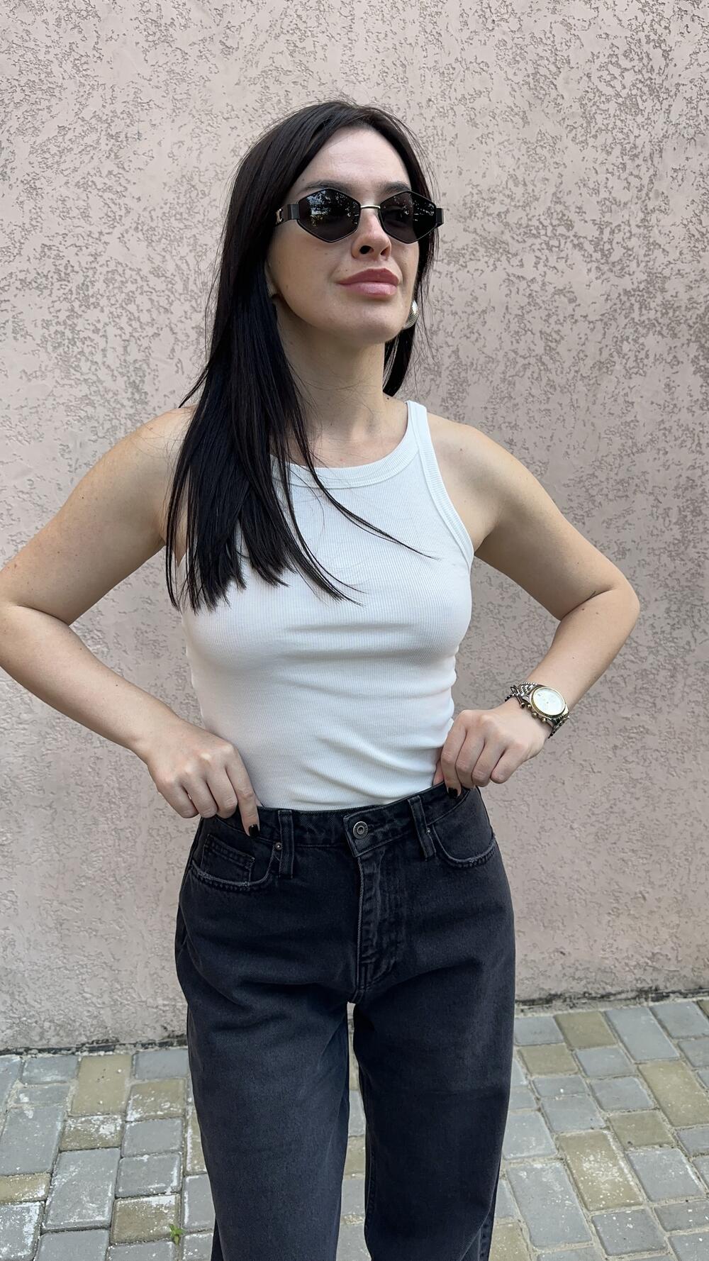 Джинси з високою посадкою Loose 1485 Cracpot 29, Чорний