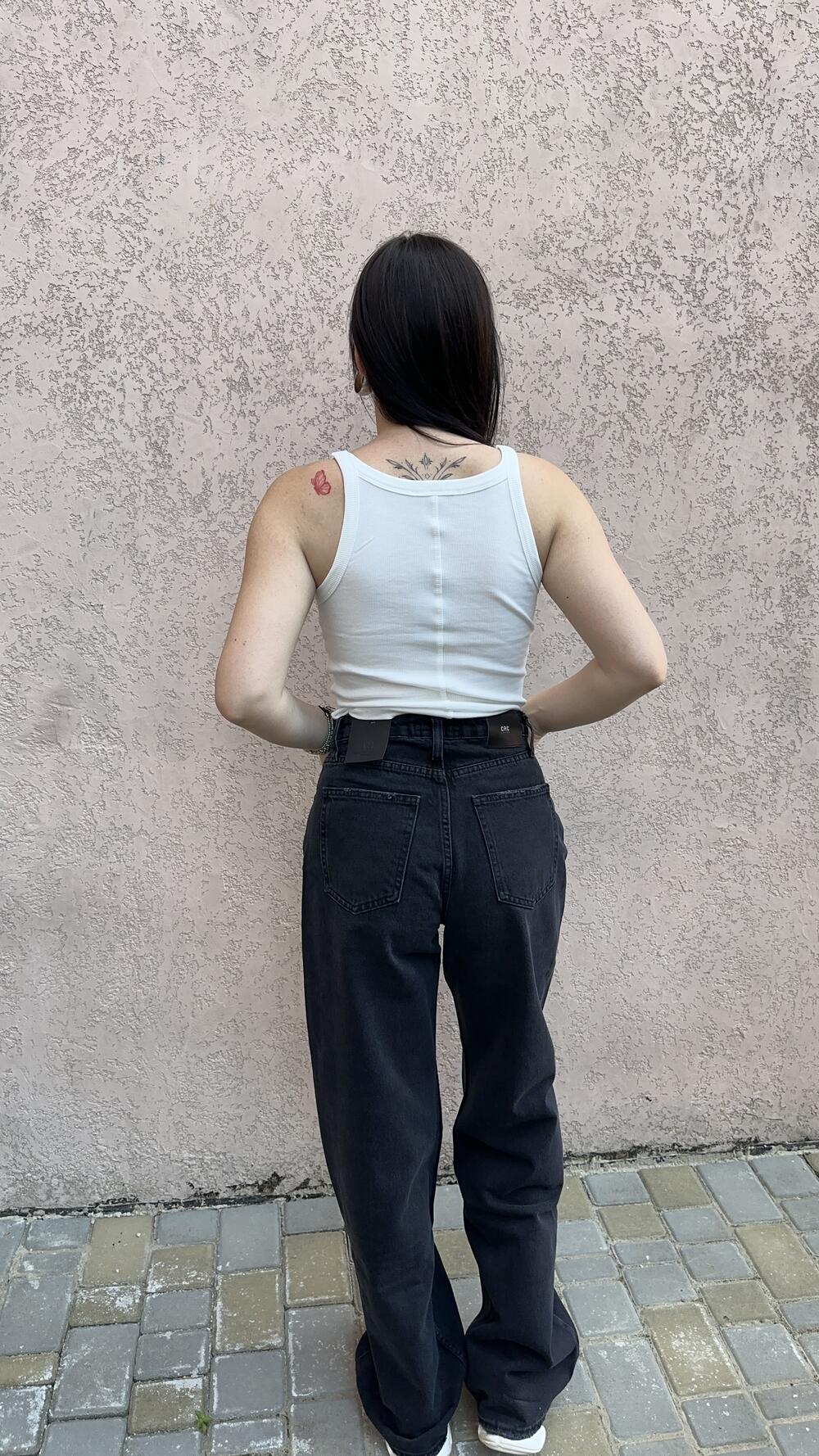 Джинси з високою посадкою Loose 1485 Cracpot 29, Чорний